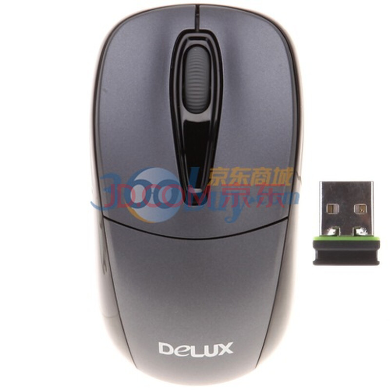 多彩（Delux）M105GB 无线鼠标 黑灰