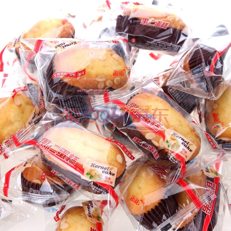 【泡吧蛋糕】泡吧果仁蛋糕整箱装2500g【行情