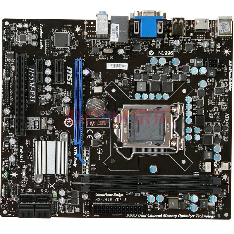 微星(msi) h55m-e21 主板(intel h55/lga 1156)