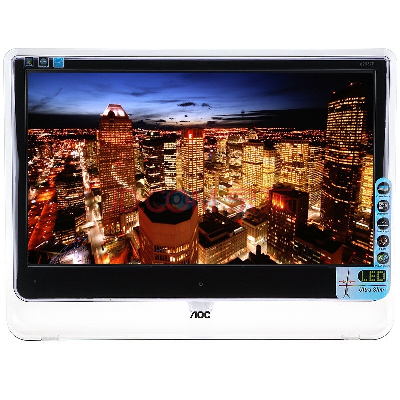冠捷（AOC）E2037F 20英寸洛世奇系列宽屏LED背光液晶显示器（黑白色）