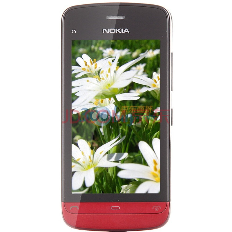 诺基亚（NOKIA）C5-05 GSM手机（黑红色）非定制机