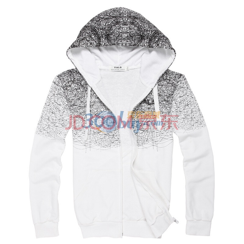 vals新款秋装外套<em>休闲连帽开衫</em>男士时尚潮牌卫