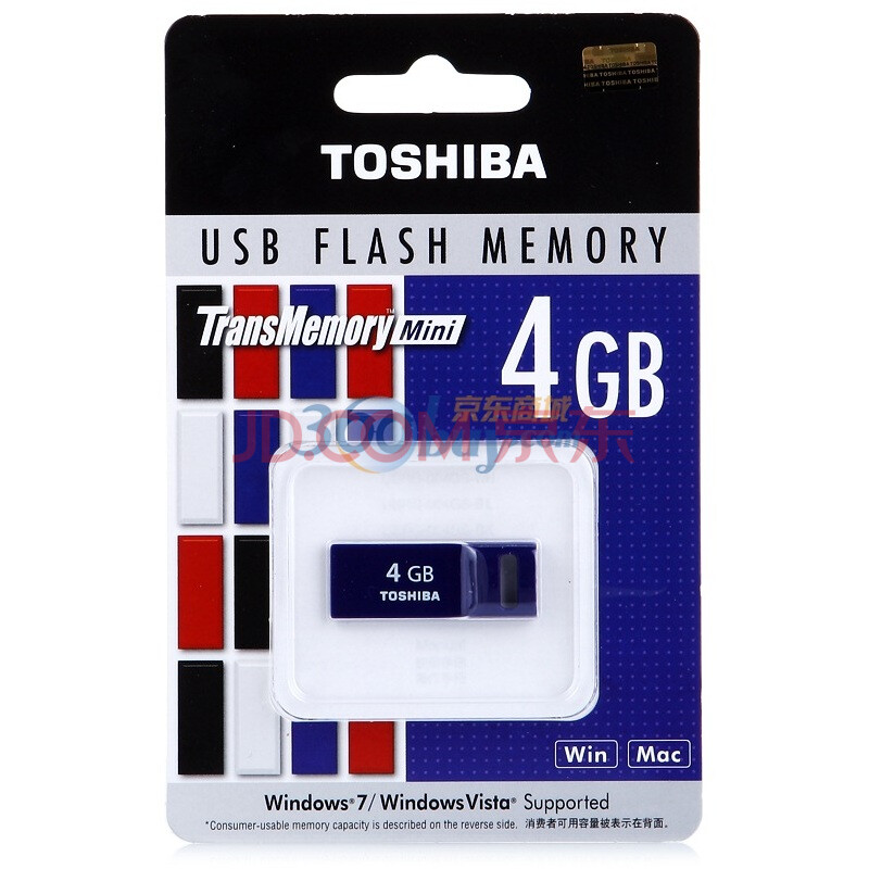 东芝（TOSHIBA）Mini系列（USRG-004G-BL） U盘 4G（蓝色）