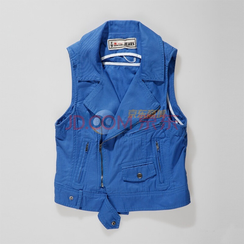 PEACEBIRD太平鸟 <em>夹克式马夹</em>AR1020724 蓝