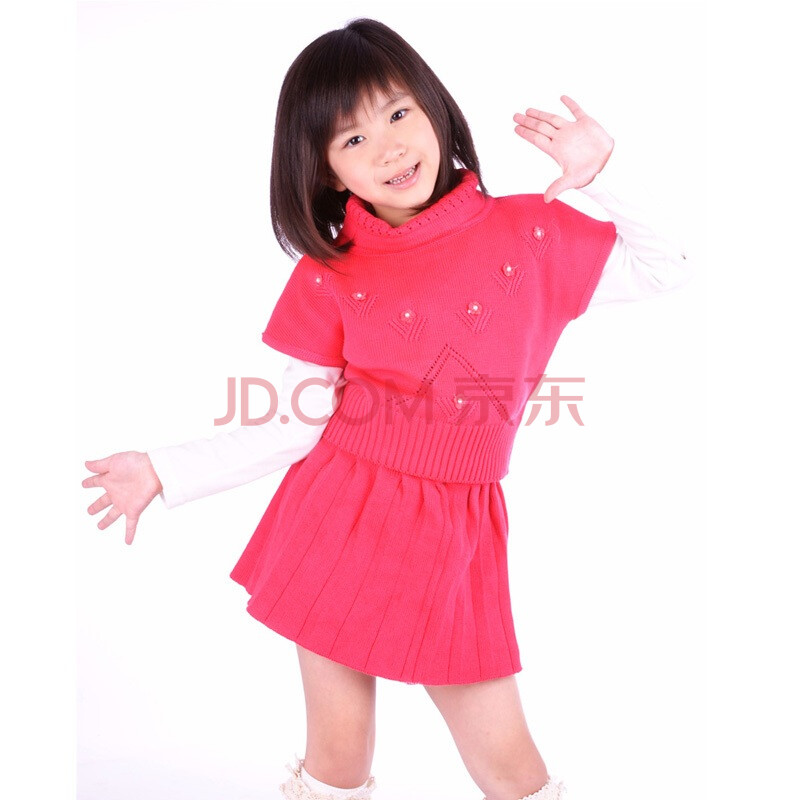 香蕉木瓜<em>童装</em>女童<em>毛衣</em>针织衫<em>套装</em>114104 西瓜