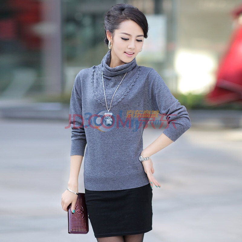 【VITOCOGO维多克果】<em>长款</em>女士<em>高领打底衫</em>