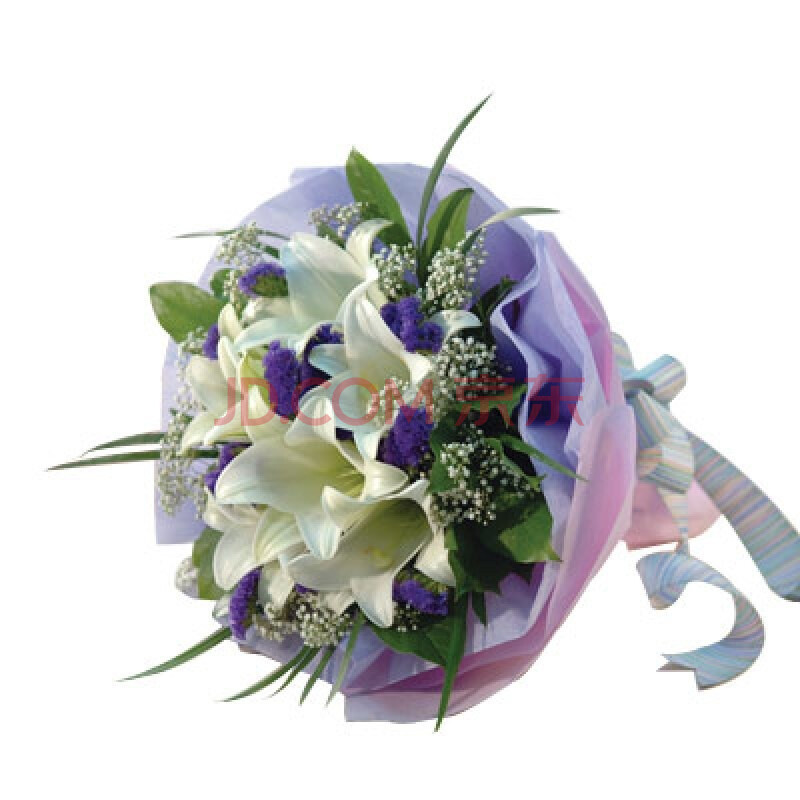 母亲节鲜花速递 生日礼物 6枝香水百合 送老师