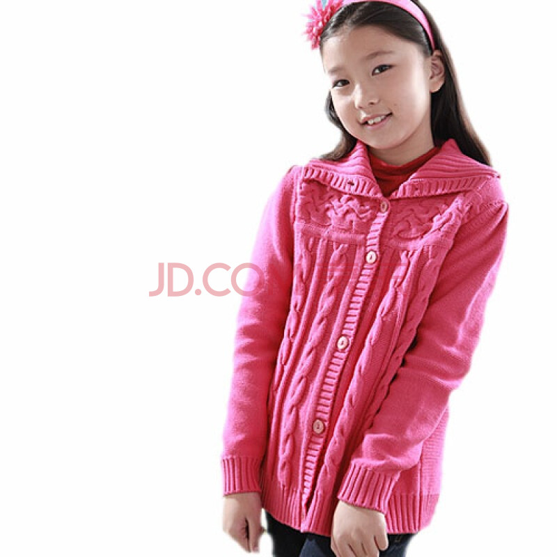 萨加朵 ZAGATTO <em>女童</em>/童装 春款<em>新款</em>玫红色大