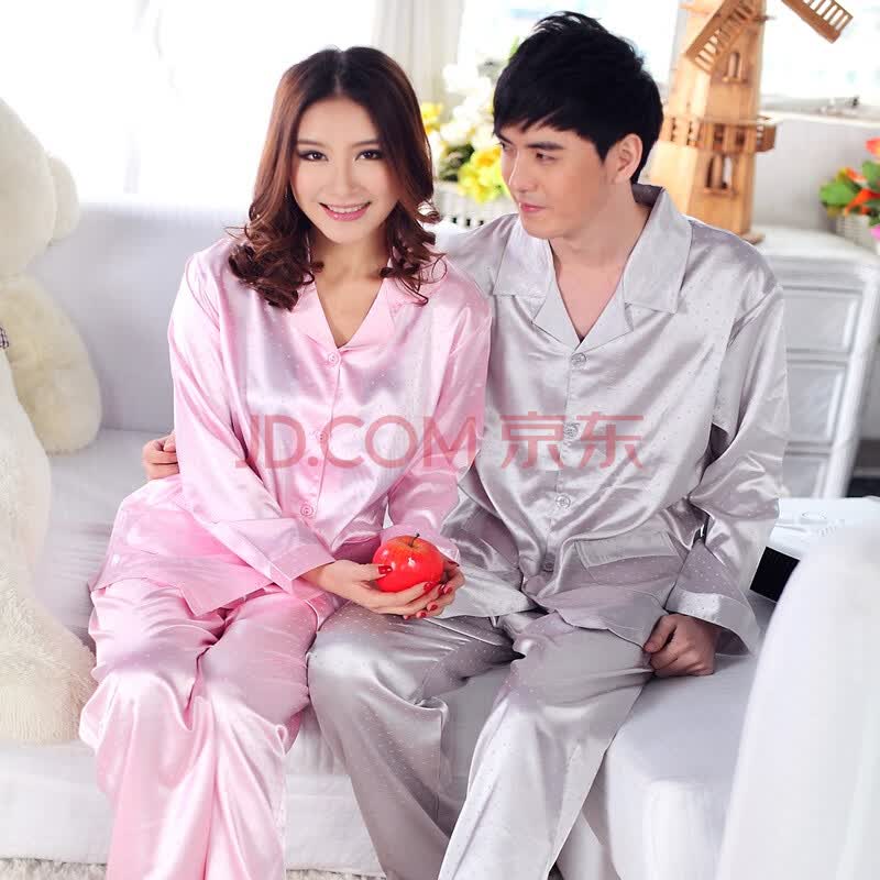 幻想曲VIMUSE春<em>夏季</em>丝绸凉爽情侣家居服丝质