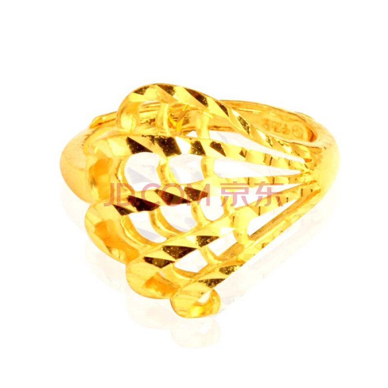 【浪漫丽人】999千足金24K<em>黄金男女</em>款天使的