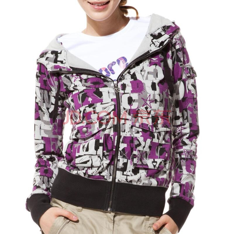 <em>李宁</em> <em>lining</em> 健身系列 <em>女开衫连帽卫衣</em> awdf436-