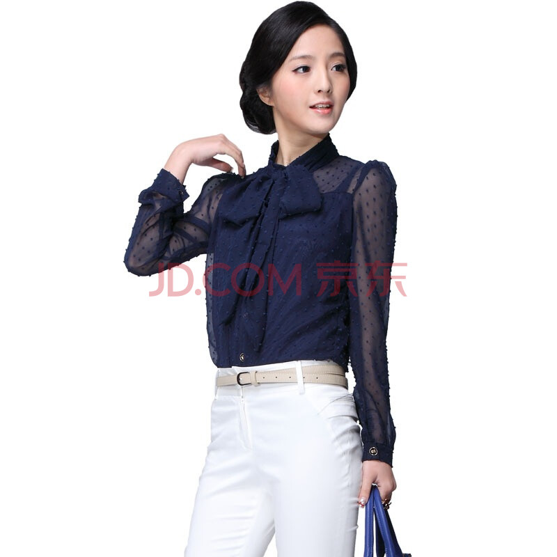 zimmur女装百搭衬衣2012新款ol修身长袖