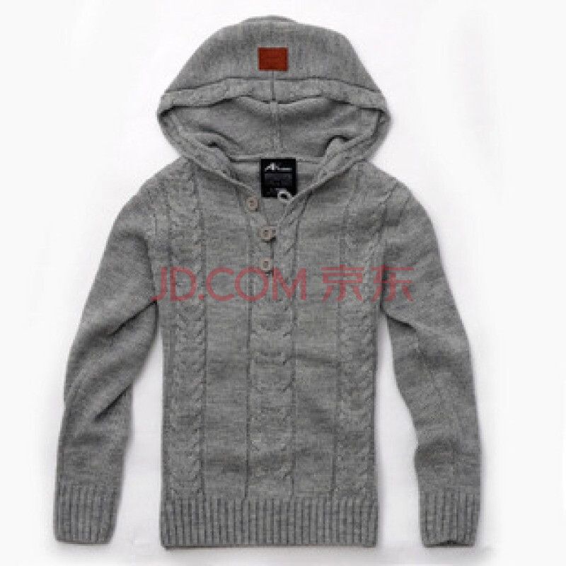 AK男装秋冬新品 立体<em>麻花</em>针织连帽<em>毛衣</em>11C2