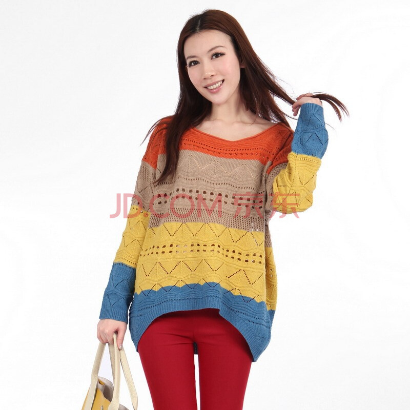 玫斯妮春装<em>时尚</em>百搭镂空<em>毛衣</em>006<em>图片</em>