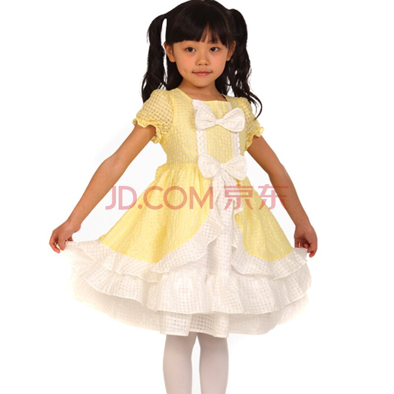 DEESHA<em>笛莎女</em>童装新款柠檬黄童话公主洋裙