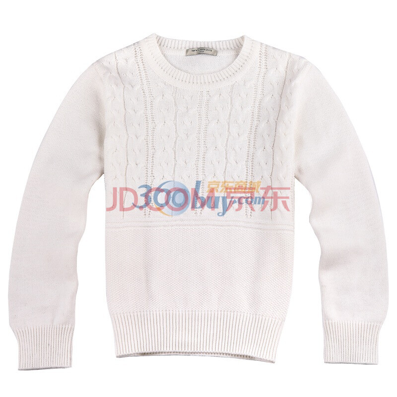 马骑顿MQD童装男秋装 男童纯色圆领<em>麻花毛衣</em>