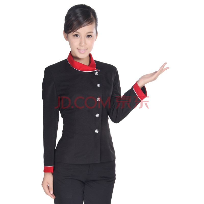 金伟乐 酒店工作服秋冬装 长袖服务员工作服 女