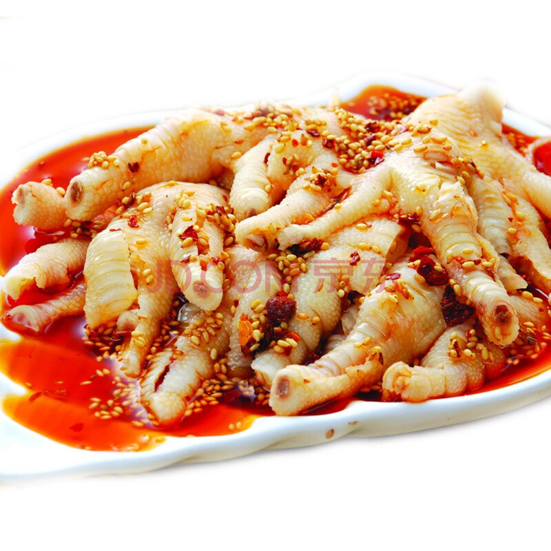 壹佰克 去骨凤爪 500g\/份 冷冻无骨烧烤火锅新鲜鸡肉图片