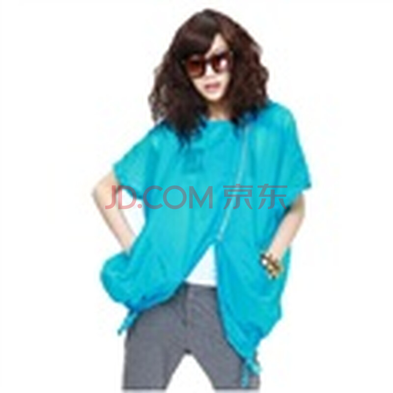 色女士休闲外套长袖透明防晒服沙滩防晒衣77