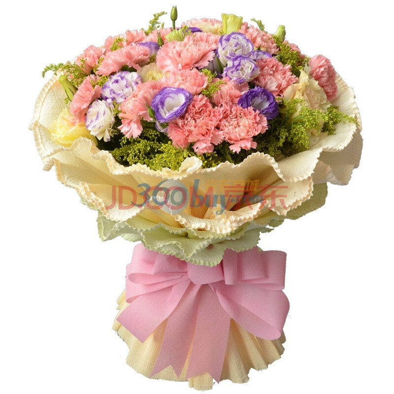 教师节礼物 中礼鲜花速递 19支康乃馨送老师长