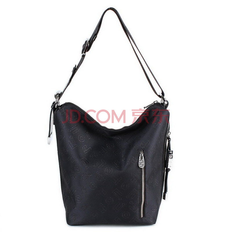 弗里欧 Folio牛皮混搭面料女士单肩斜挎包图片