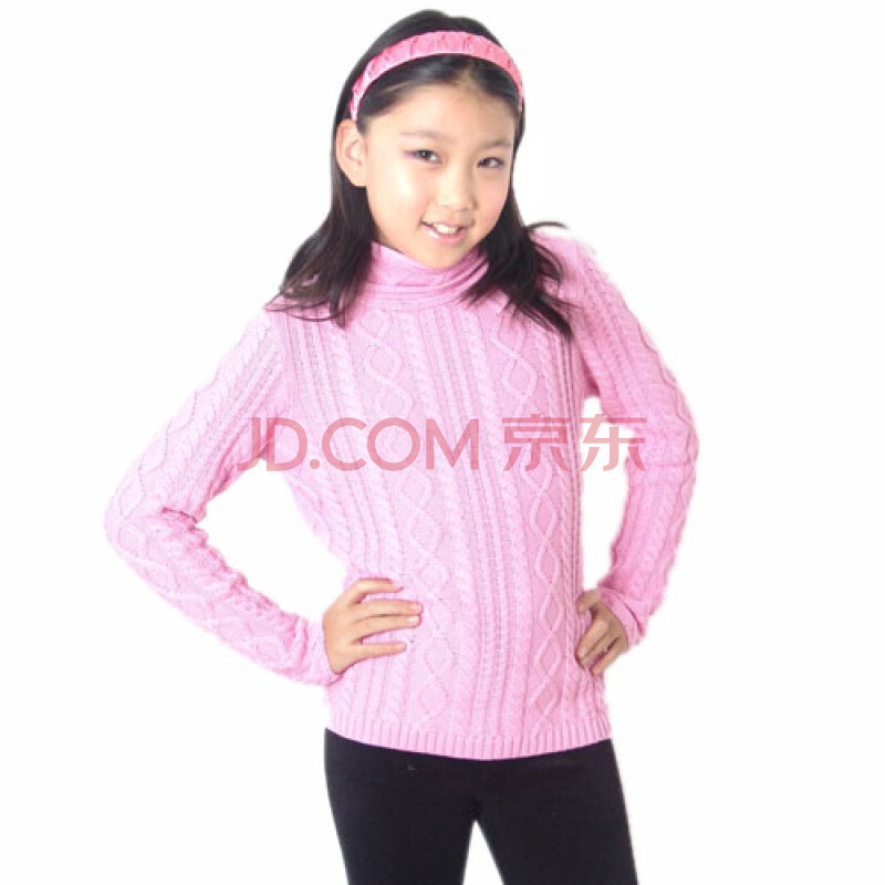 萨加朵 ZAGATTO 女童/童装 春<em>款</em>新款粉色<em>高领</em>