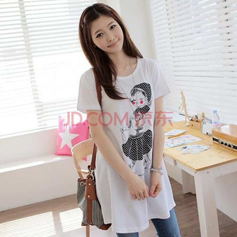 韩都衣舍 韩国2011新款夏装<em>害羞女孩</em>T恤HO1