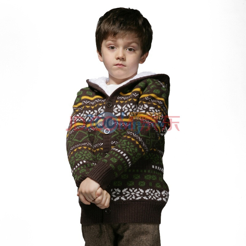 马骑顿MQD童装 男童春装 男童连<em>帽毛衣外套</em>M