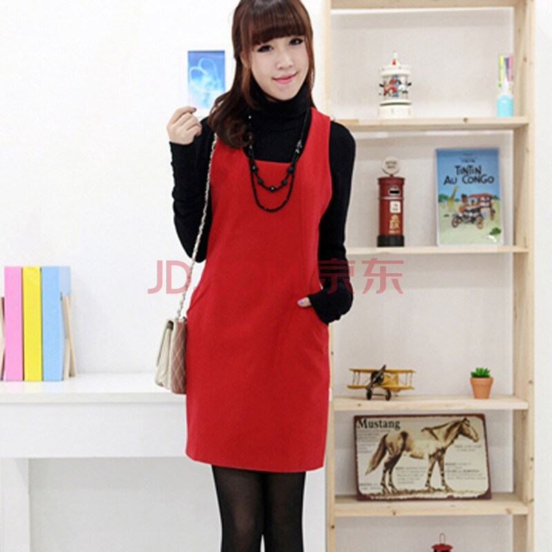 韩都衣舍 韩国女<em>秋装新款</em>时尚纯色<em>背心裙</em>FP1