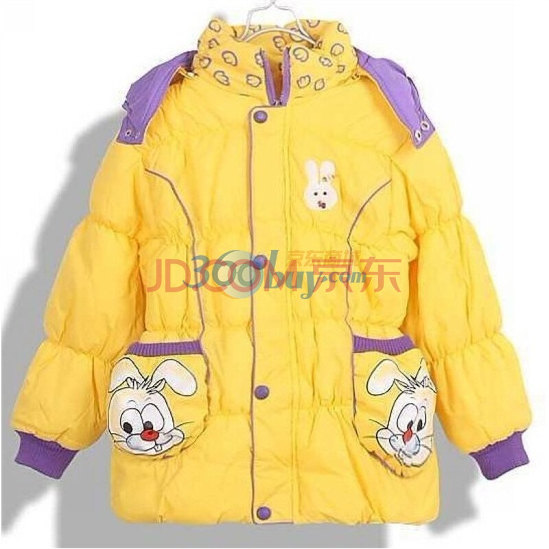 新款兔子儿童<em>厚</em>棉衣<em>女童</em>外套