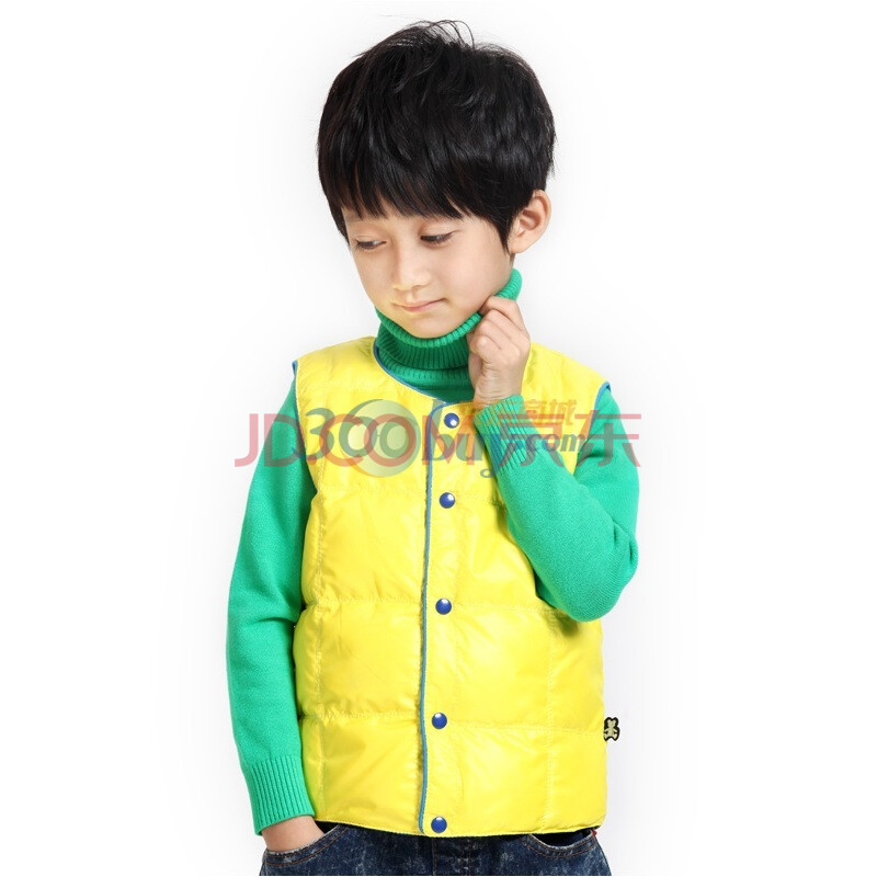 小虎宝儿童装 男童<em>贴身羽绒马甲</em> 儿童保暖背心