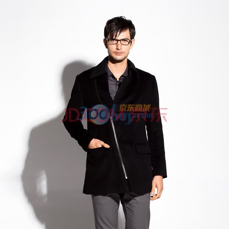 吉奥congrazio\2011男款欧版修身<em>斜拉链外套</em> 美