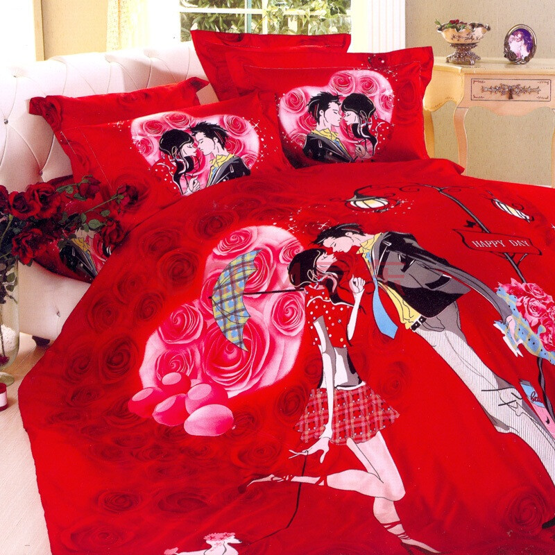 棉斜纹活性印花200*230被套1.5或1.8米床上用