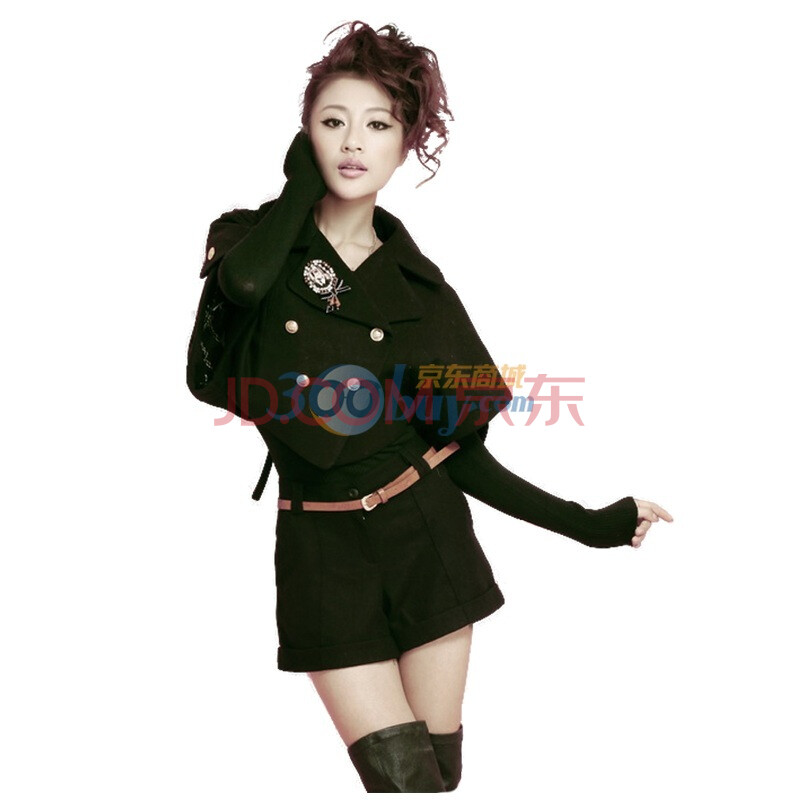 2012新款春秋<em>短外套 女</em> 冬装韩版小外套 斗篷毛