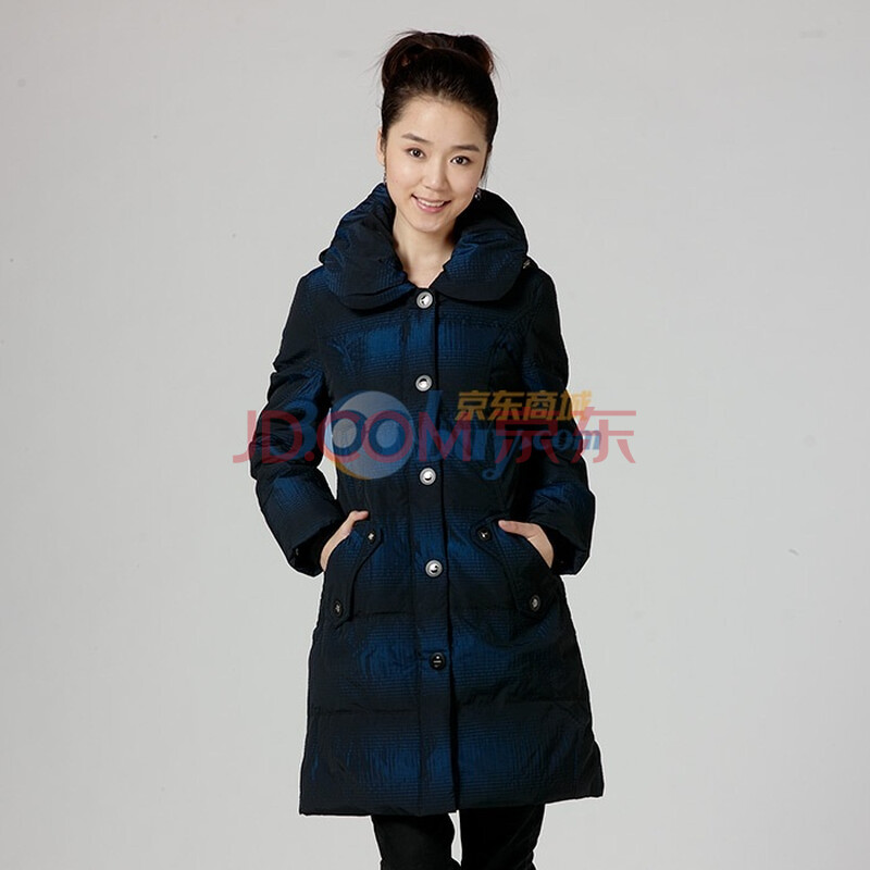 <em>波司登羽绒服 女中</em>老年 中<em>长款</em> 面包服 BR199