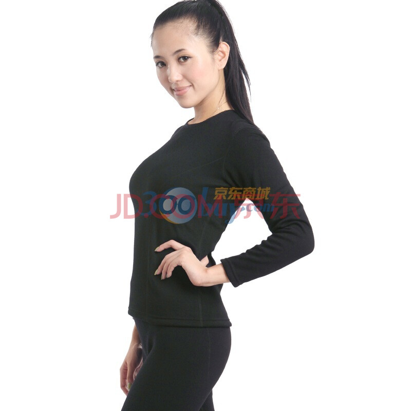 恒源祥Fazeya <em>女款保暖内衣</em>5700 加厚绒 黑色