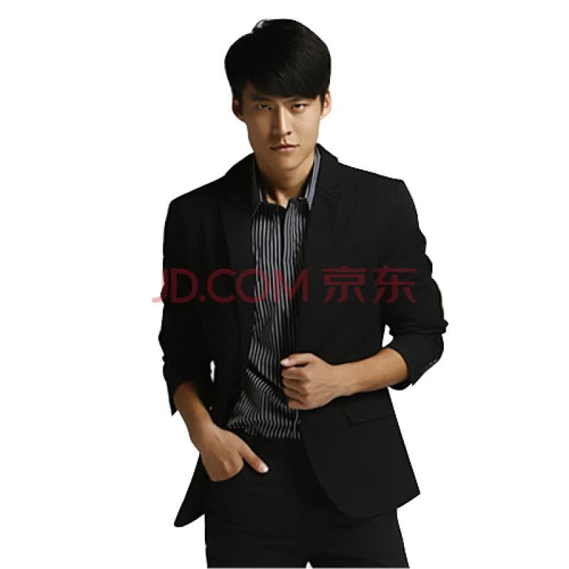 Jack Jones/杰克琼斯 <em>西服</em>一粒扣纯棉<em>男士休闲</em>