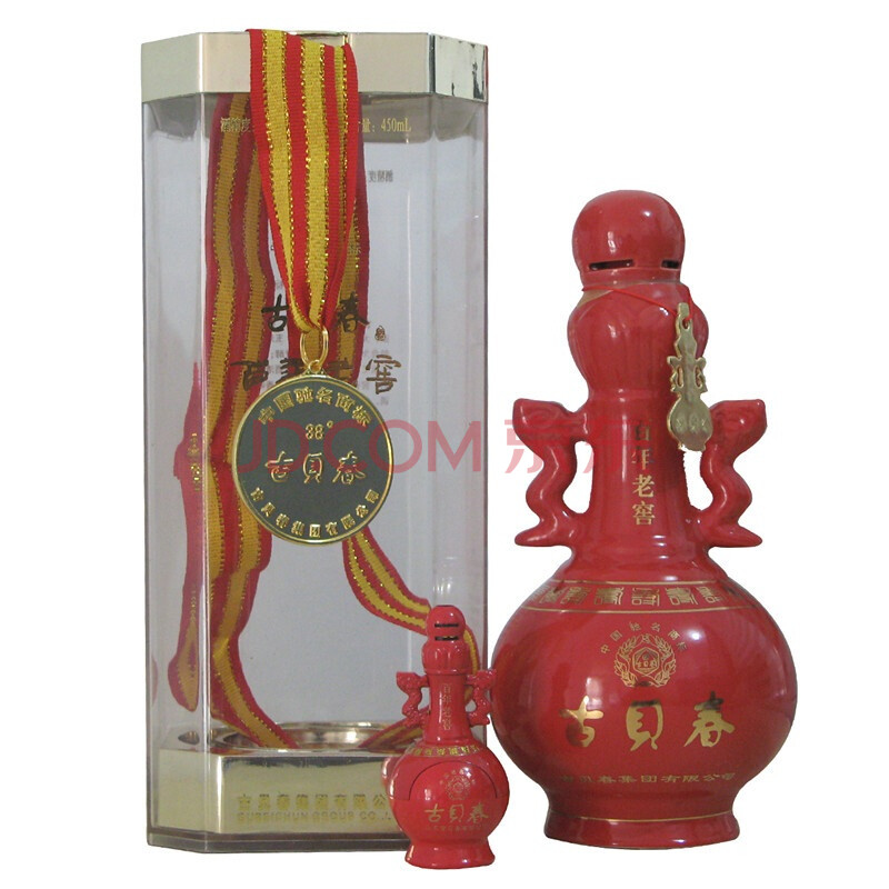 古贝春酒金牌百年老窖38度450ml图片