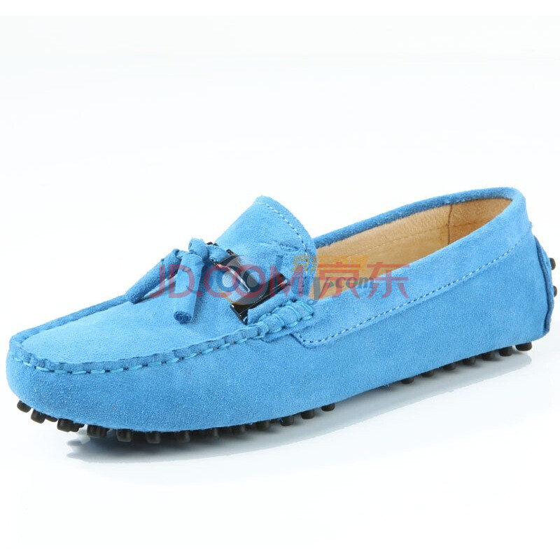 AUSLAND2012磨砂皮金属扣小球女士豆豆鞋7