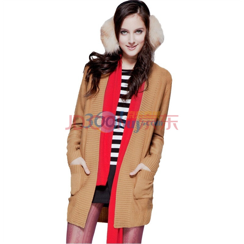 Justyle新款宽松韩版<em>开衫</em>中<em>长款</em>女式<em>针织衫女款</em>