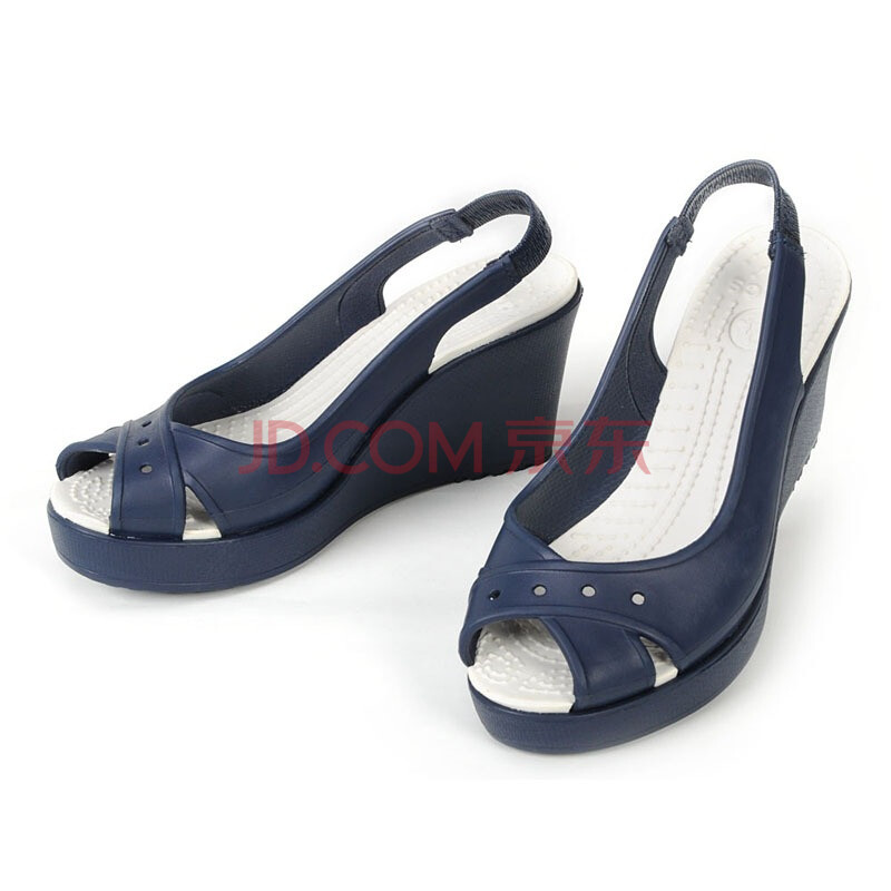 <em>Crocs 卡骆驰 女鞋</em> 法拉高跟凉鞋 10803 蓝色 W