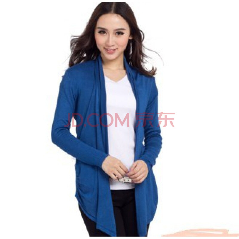 take-it艾衣人春秋新款百搭<em>针织</em>衫毛衣<em>开衫</em> <em>蓝色</em>