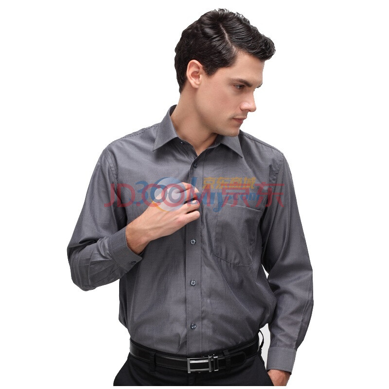 耀点100 YD100 正装衬衫 男士商务休闲条纹长