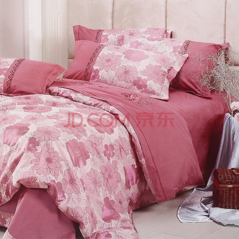 QYLIFE 婚庆床品四件套 花漾甜心 1.5M 床上用
