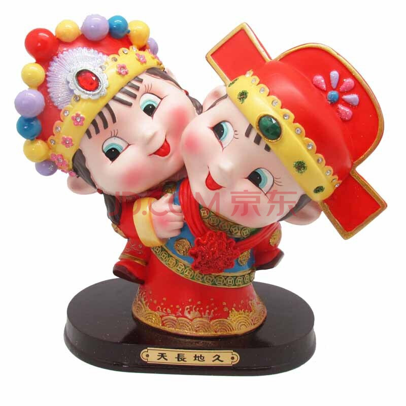 百善坊婚庆【红脸老公背老婆】摆件(fa60613)