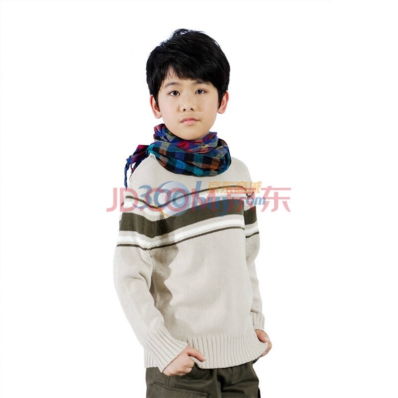 吉象贝儿 2012春装新款童装男童<em>条纹</em>针织毛衫
