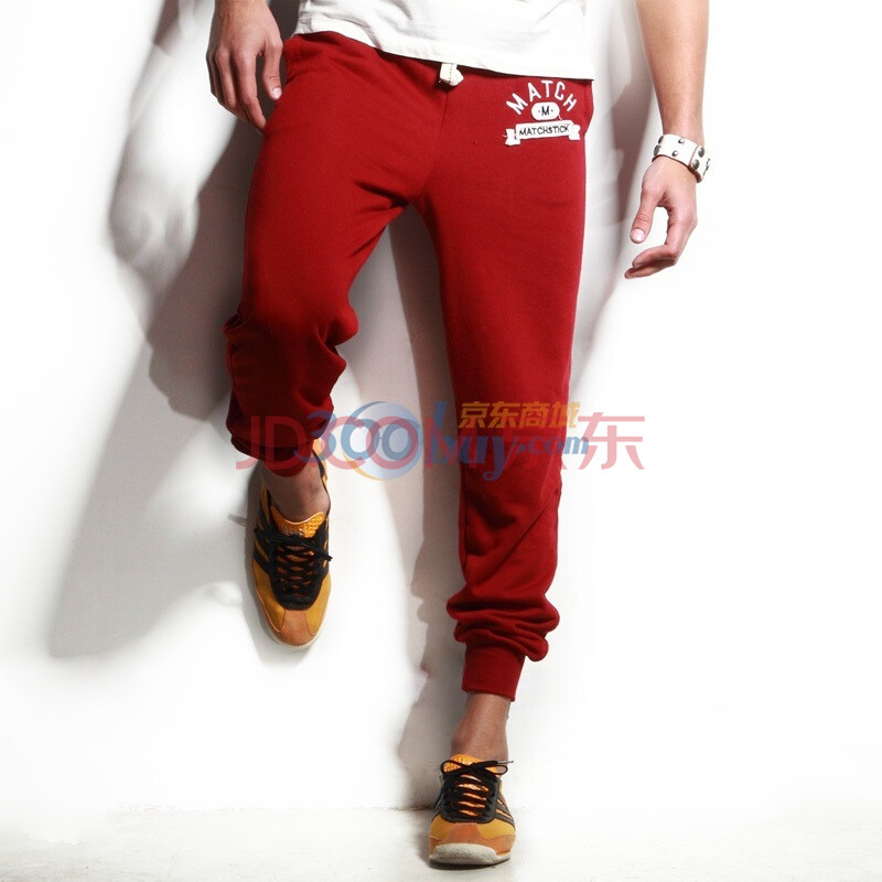 麻吉MATCH 新款春装 运动卫裤 男士纯棉休闲