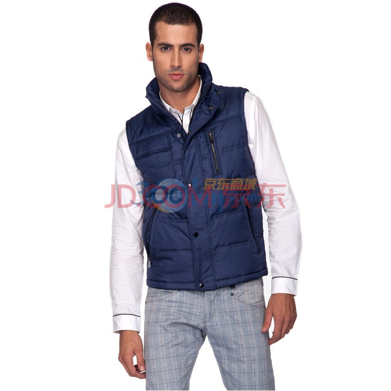 杰奥jieao<em>羽绒</em>服 <em>男款</em>高档<em>马甲</em> 欧版多兜设计 提