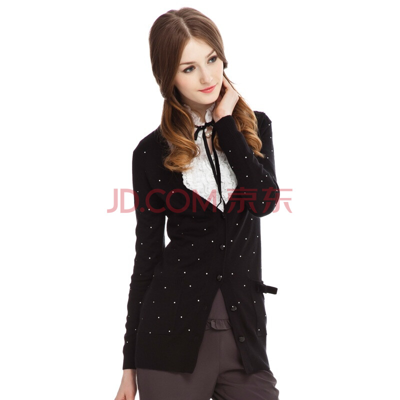 红豆女装 依迪菲 IDF 繁星点点柔软舒适<em>女式毛</em>