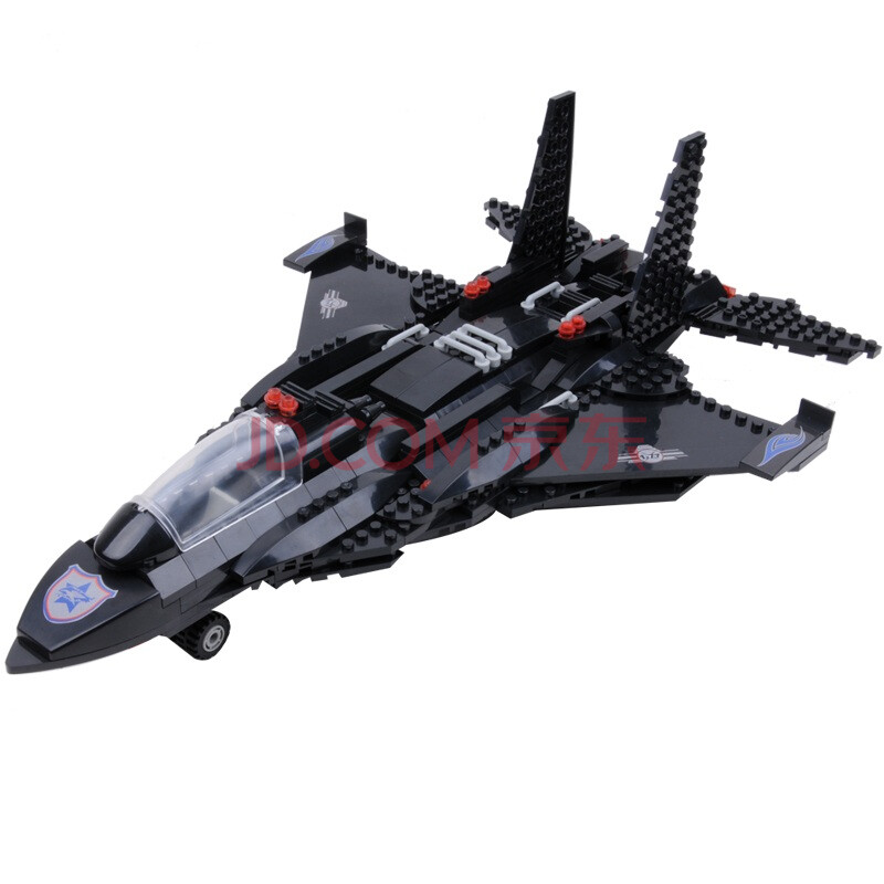 邦宝banbao黑鹰隐形战机8477 乐高式小颗粒积